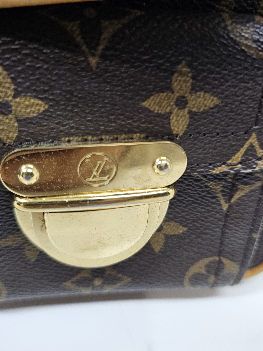 Louis Vuitton Hudson Monogram Canvas Shoulder Bag in Brown and Tan - Picture 4 of 16